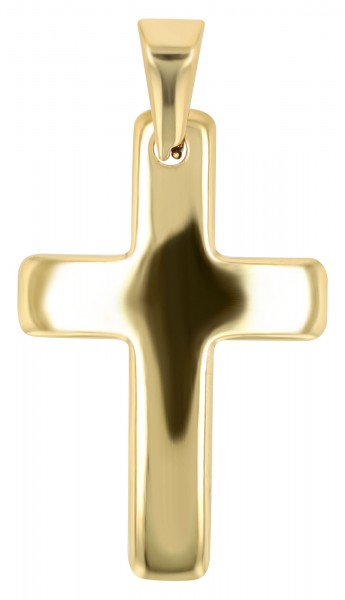 Kreuz Anhänger "Altair" Edelstahl, silberfarbig oder goldfarbig