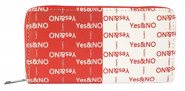 Damengeldbörse "Yes&No"aus Lederimitat
