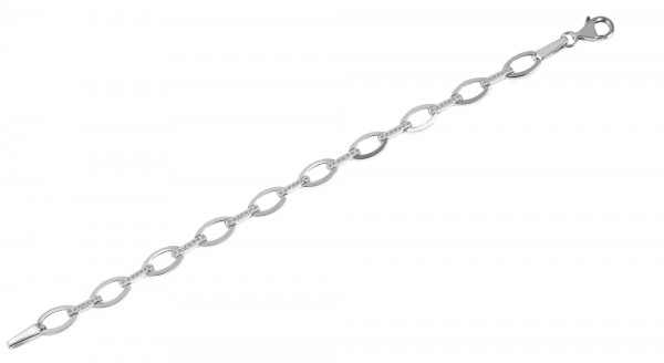 925/- Echt Silber Armband "Sanne", Zirkoniabesatz, 925/rhodiniert