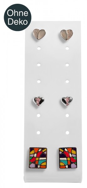 Schmuckaufsteller für 8 Paar Ohrringe, Acryl, 11,5 x 4 x 4 cm