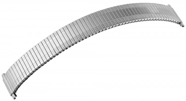 Edelstahl-Zugarmband, silberfarben, 10 mm - 14 mm / 16 mm - 24 mm