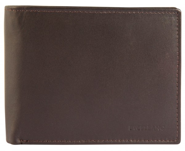 Excellanc Herren Geldbörse aus Echtleder. Format 12 x 10 cm.